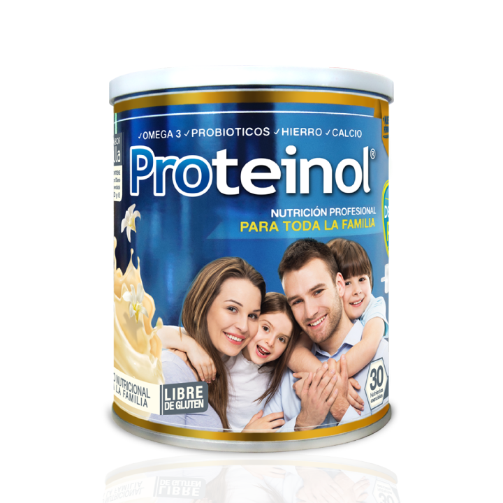 PROTEINOL DEFENSE SABOR VAINILLA, FRESA, CHOCOLATE LATA 454G