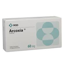 Arcoxia 60 mg blíster x 7 tabletas..