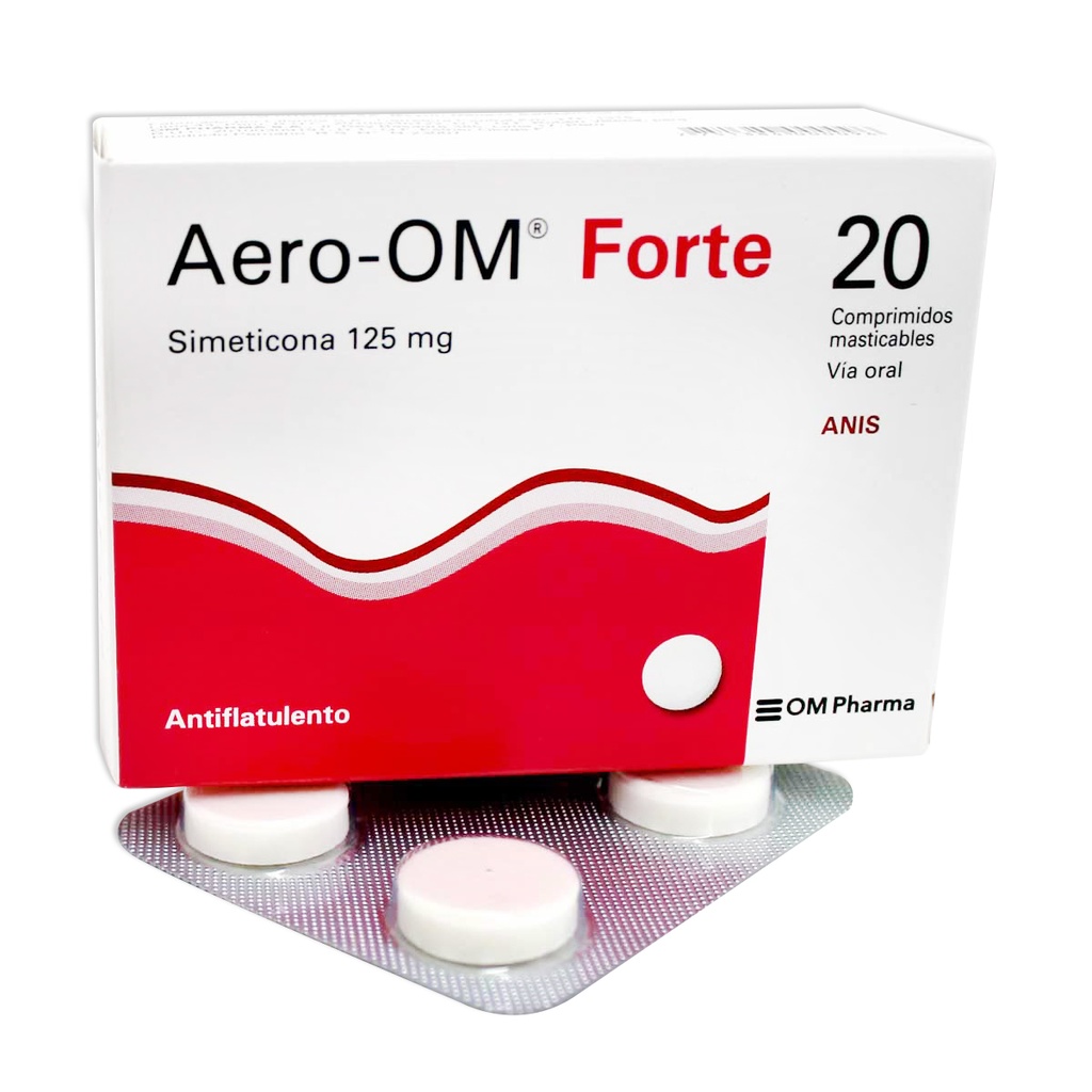 AERO-OM FORTE 125 MGS 20 COMPRS CAJA