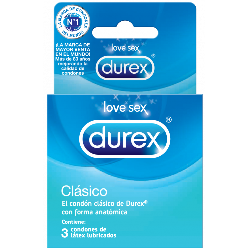 DUREX CLASICO 3 UNDS CARTERITA