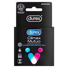 DUREX CLIMAX MUTUO 3 UNID CARTERITA