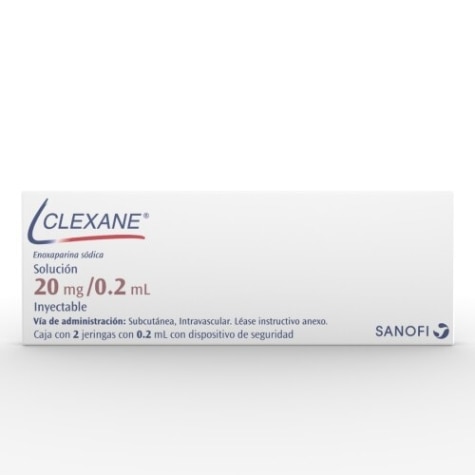 CLEXANE 20 MGS 2 JERINGAS/0.2 ML     CJA