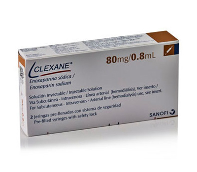 CLEXANE 80 MGS 2 JERINGAS/0.8 ML CAJA