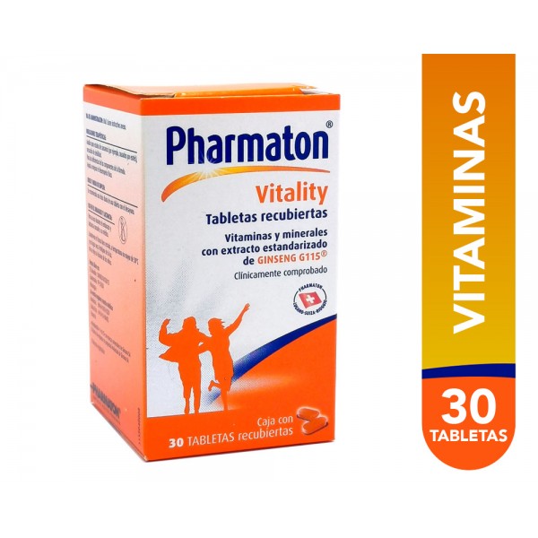 PHARMATON VITALITY X 30 TABLETAS