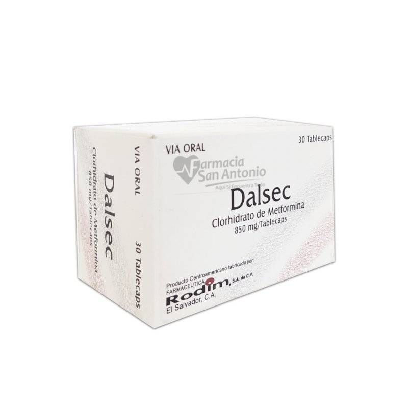 DALSEC 850 MGX30 TABLETAS CAJAS         