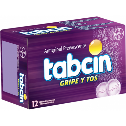 TABCIN GRIPE Y TOS 12 TBLS CAJA