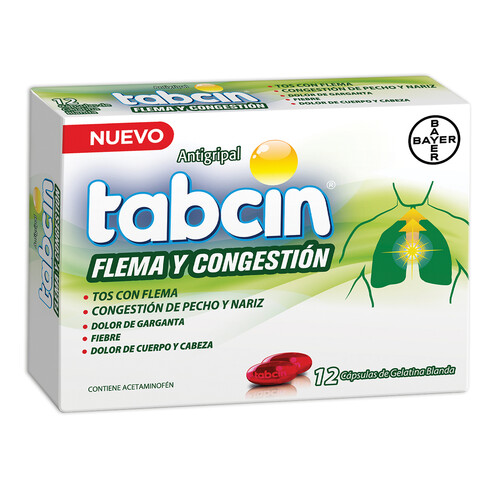 TABCIN FLEMA Y CONGESTION 12CAPS CAJA