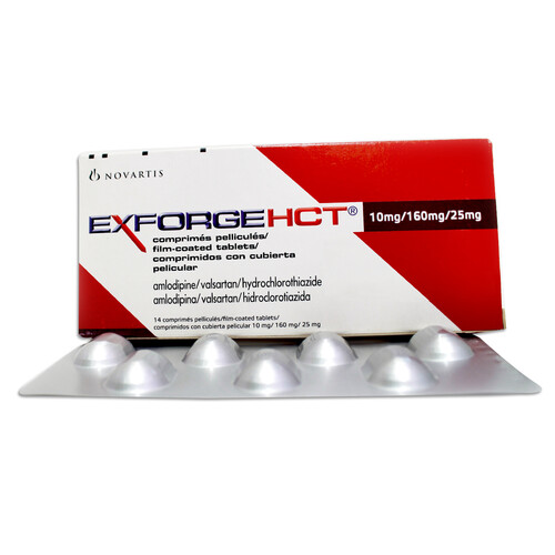 EXFORGE 160/25/10 MGS 14 COMPRS CAJA