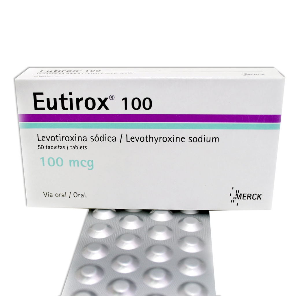 EUTIROX 100 MCG 50 TBLS              CJA