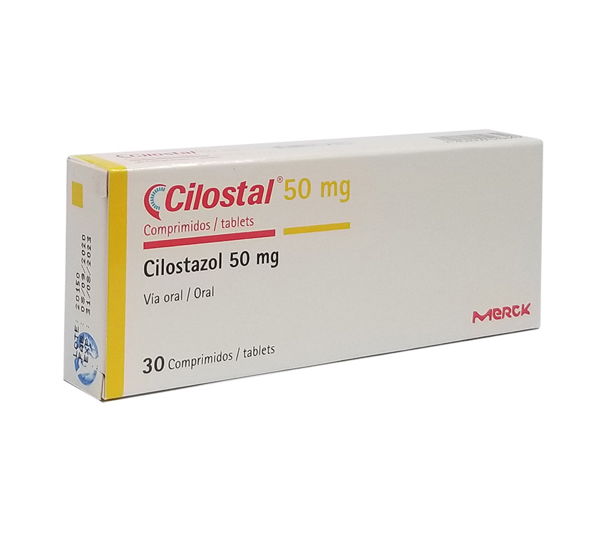 CILOSTAL 50 MGS 30 COMPS CAJA