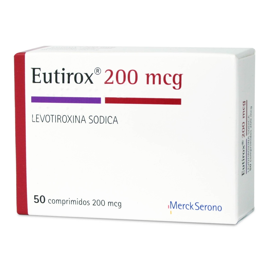 EUTIROX 200 MCG 50 TBLS CAJA