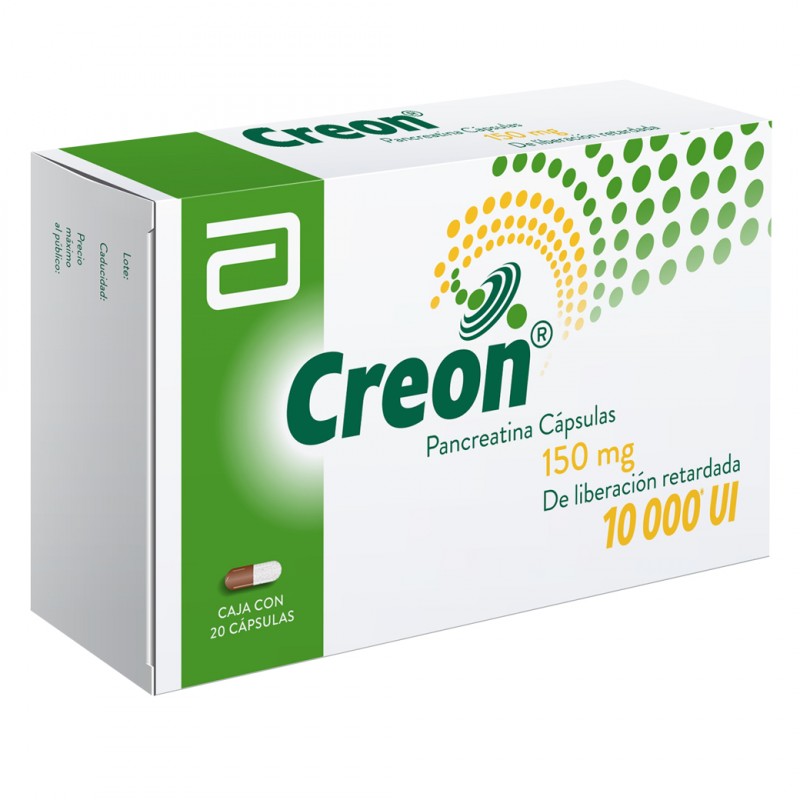 CREON 10000 UI 150 MGS 20 CAPS CAJA