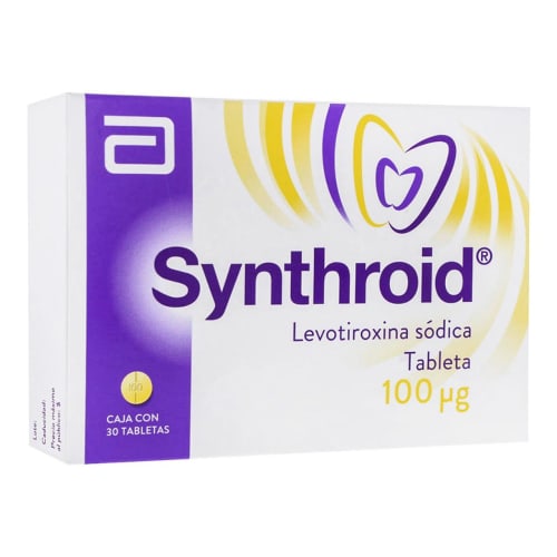 SYNTHROID 100 MCG 30 TBLS CAJA