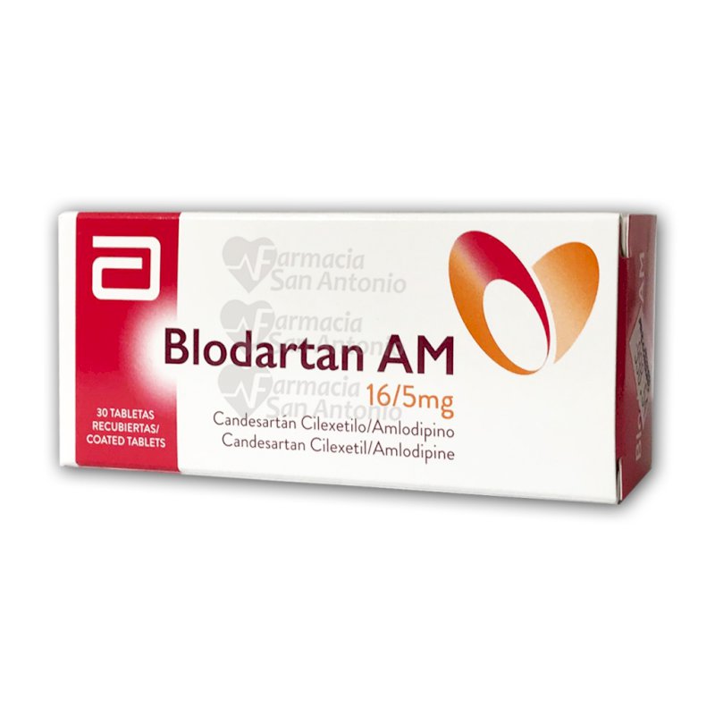 BLODARTAN AM 16MG/5MG 30 TABLETAS CAJA