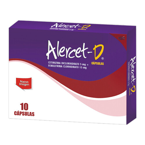 ALERCET D  10 CAPS CAJA