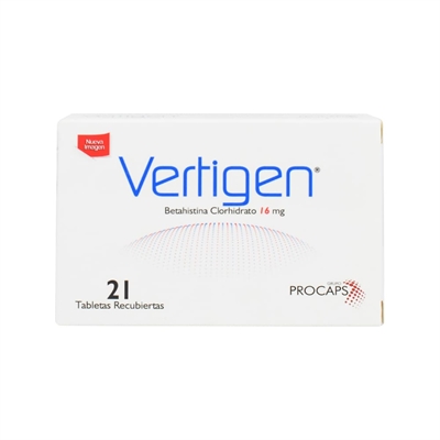 VERTIGEN 16 MG 21 TABLETAS CAJA