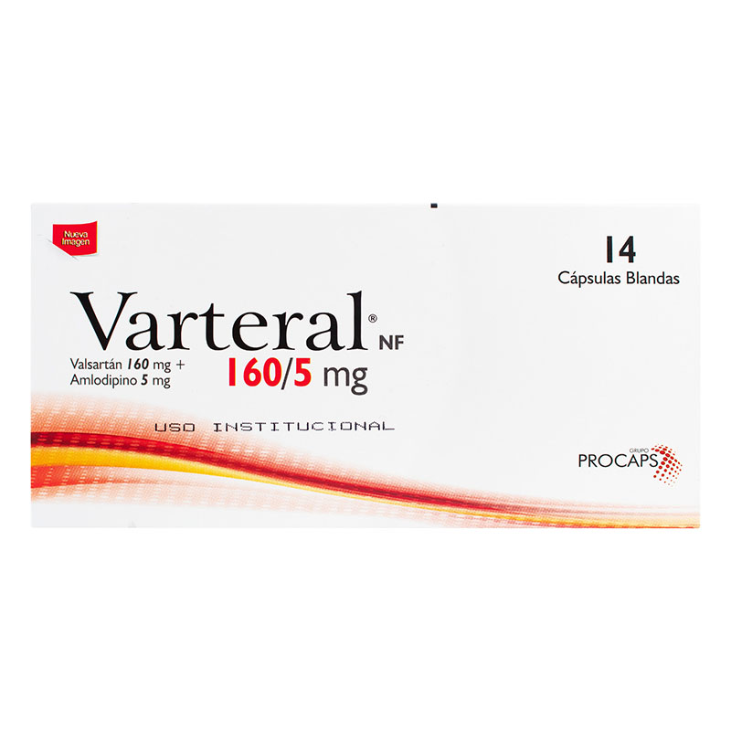 VARTERAL 160 MG/5 MG 14 CBG CAJA