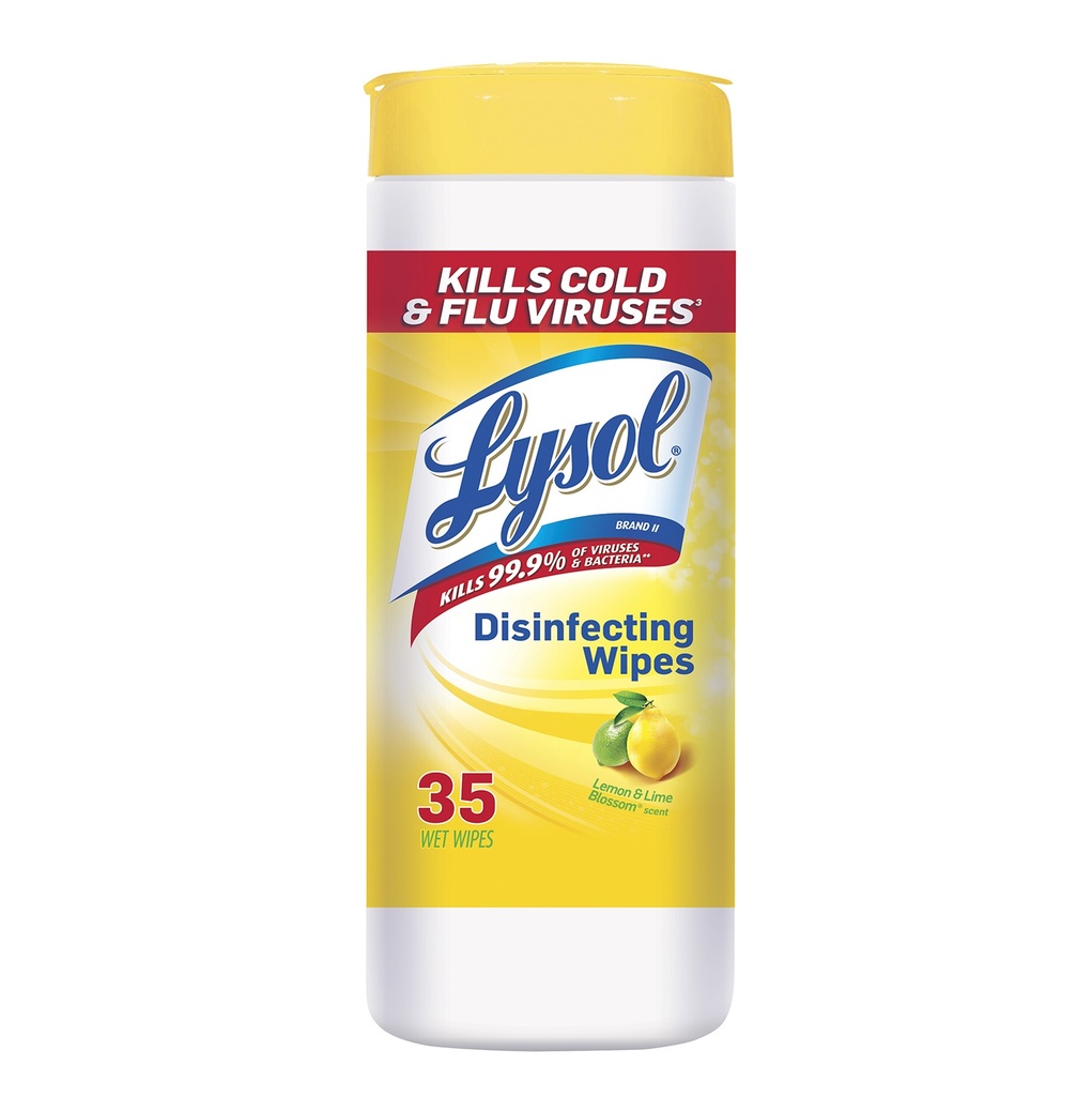 LYSOL DESINF WET WIPES CITRUS 4EN1 12/35