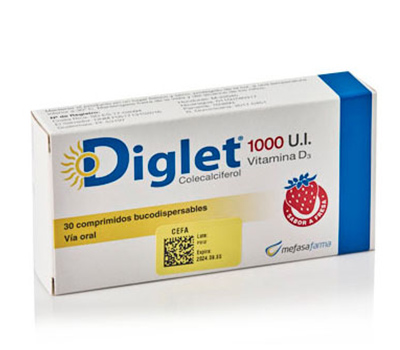 DIGLET 1000 UI VITAMINA D