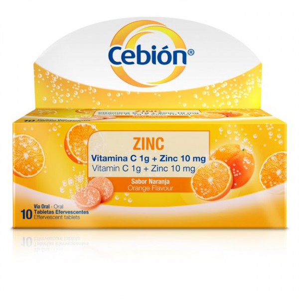 CEBION ZINC 1 GR 10 TBLS EFERV TUBO