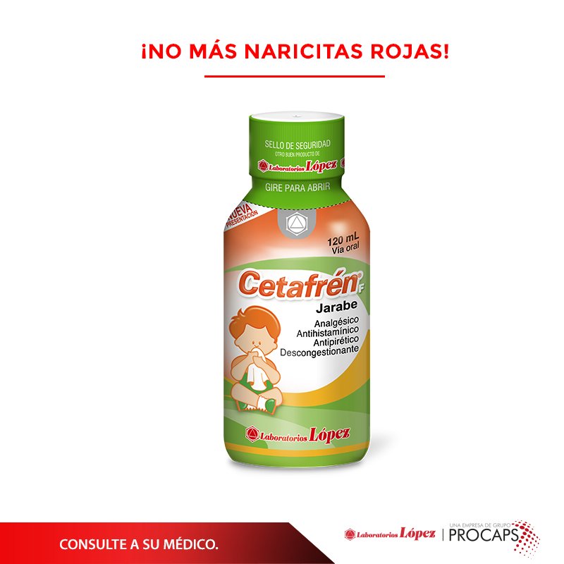 CETAFREN NUEVA FORMULA JARABE 60ML X FCO