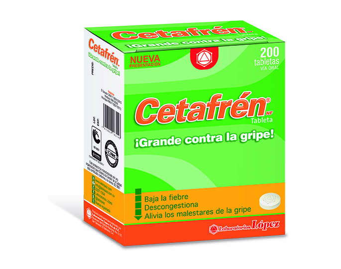 CETAFREN NUEVA FORMULA 200 TAB X DISP