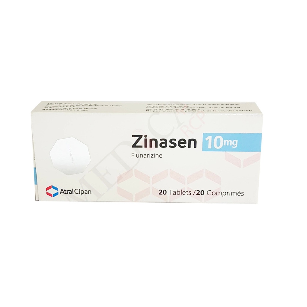 ZINASEN 10MG X 20 COMPRIMIDOS