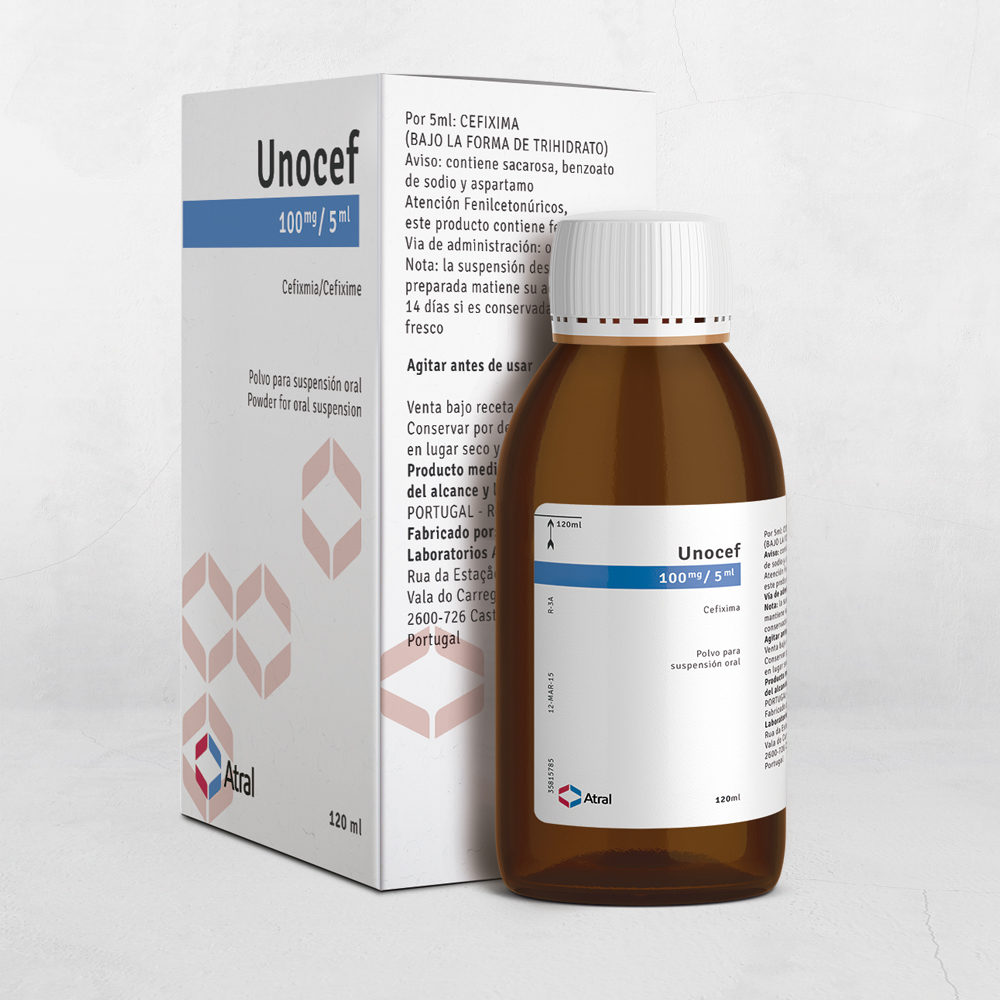 UNOCEF 100MG/5ML POLVO SUSPENSION 120ML