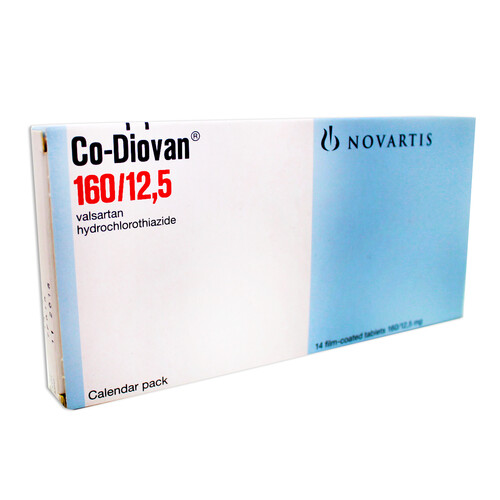 CO-DIOVAN 160/12.5 MG X 14 GRAG.     CJA