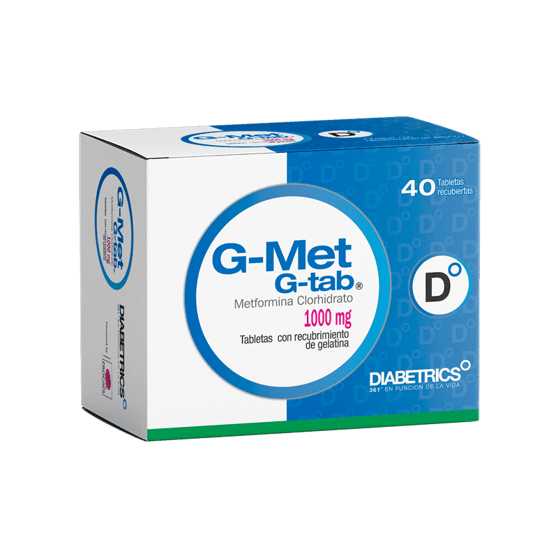 G-MET 1000MG 40 TABLETAS GB CAJA        