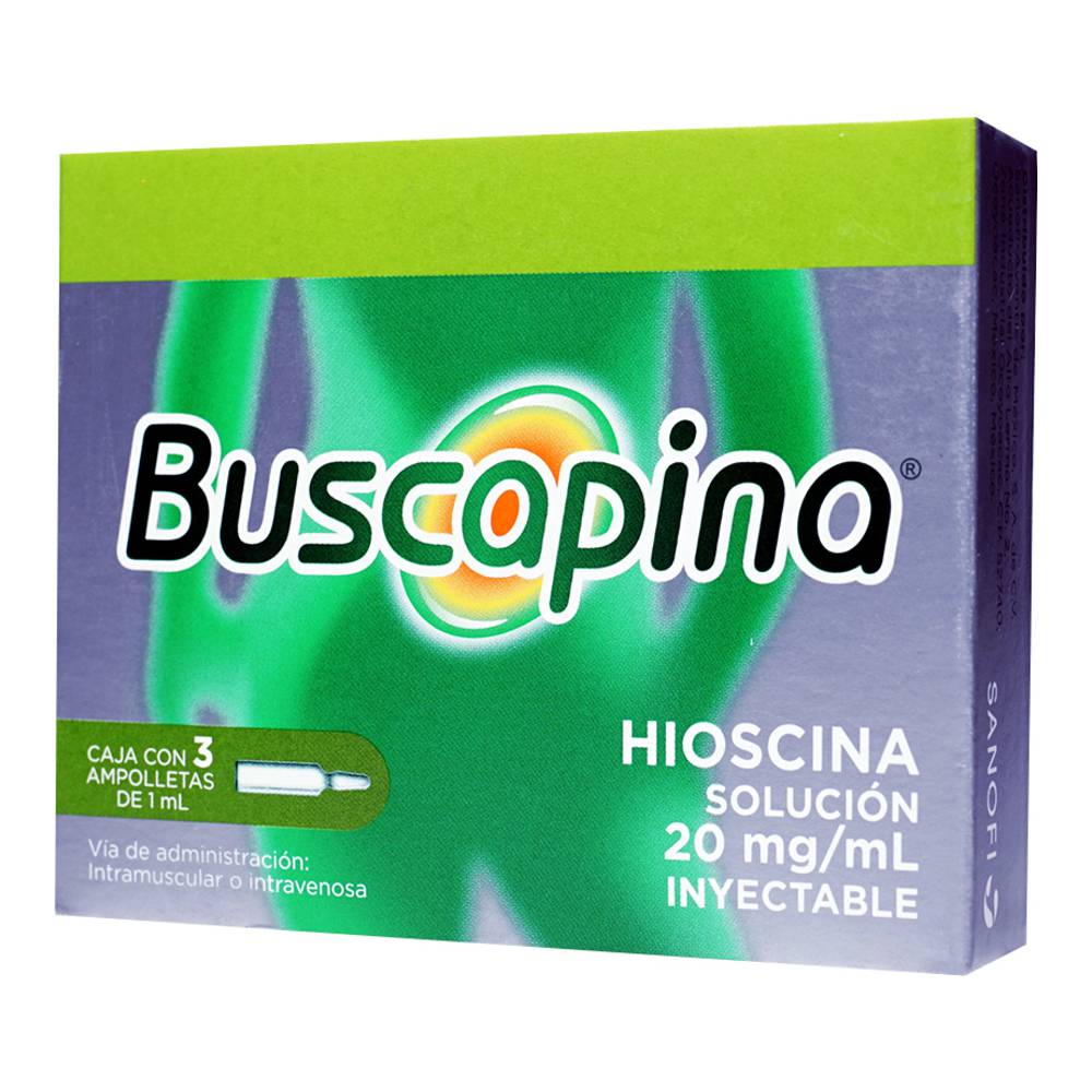 BUSCAPINA SOL 20MG/1ML 3 AMPS           