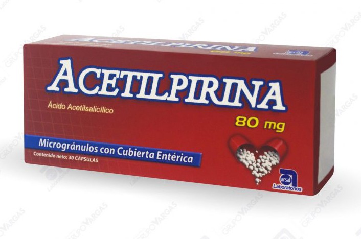 ACETILPIRINA 80 MG X 30 CAP