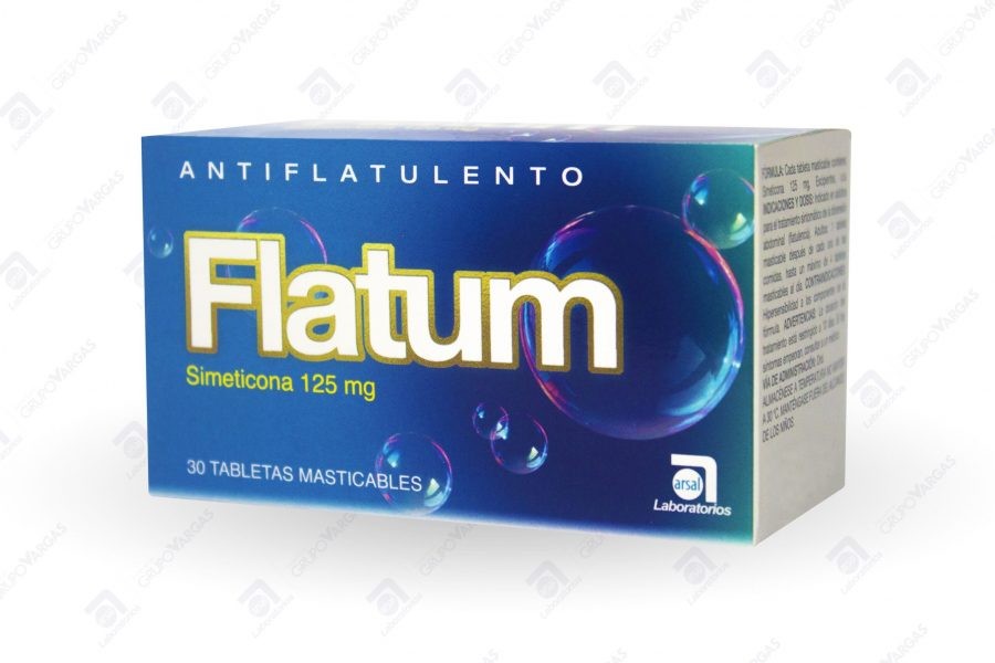 FLATUM 125 MG CJA X 30 TABS