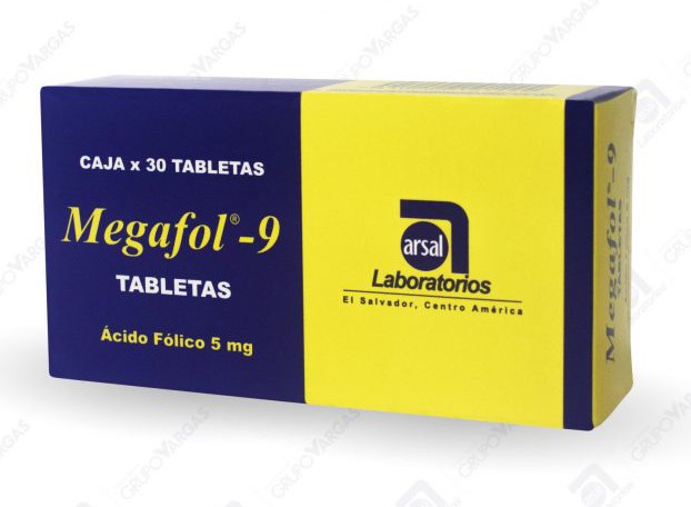 MEGAFOL-9 5 MG CJA X 30 TAB