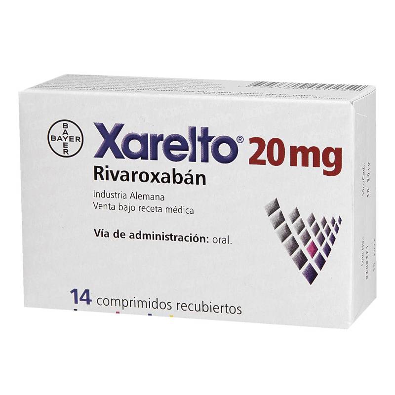 XARELTO 20 MG CJA X 14 TAB