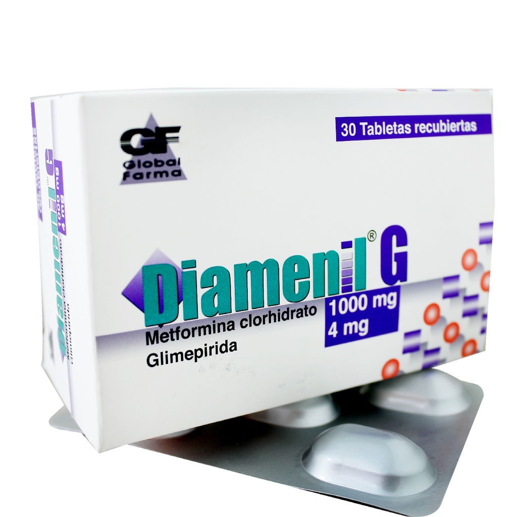 DIAMENIL G 1000/4 MG X 15 TAB