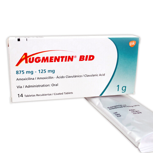 AUGMENTIN BID 1 GR X 14 TAB