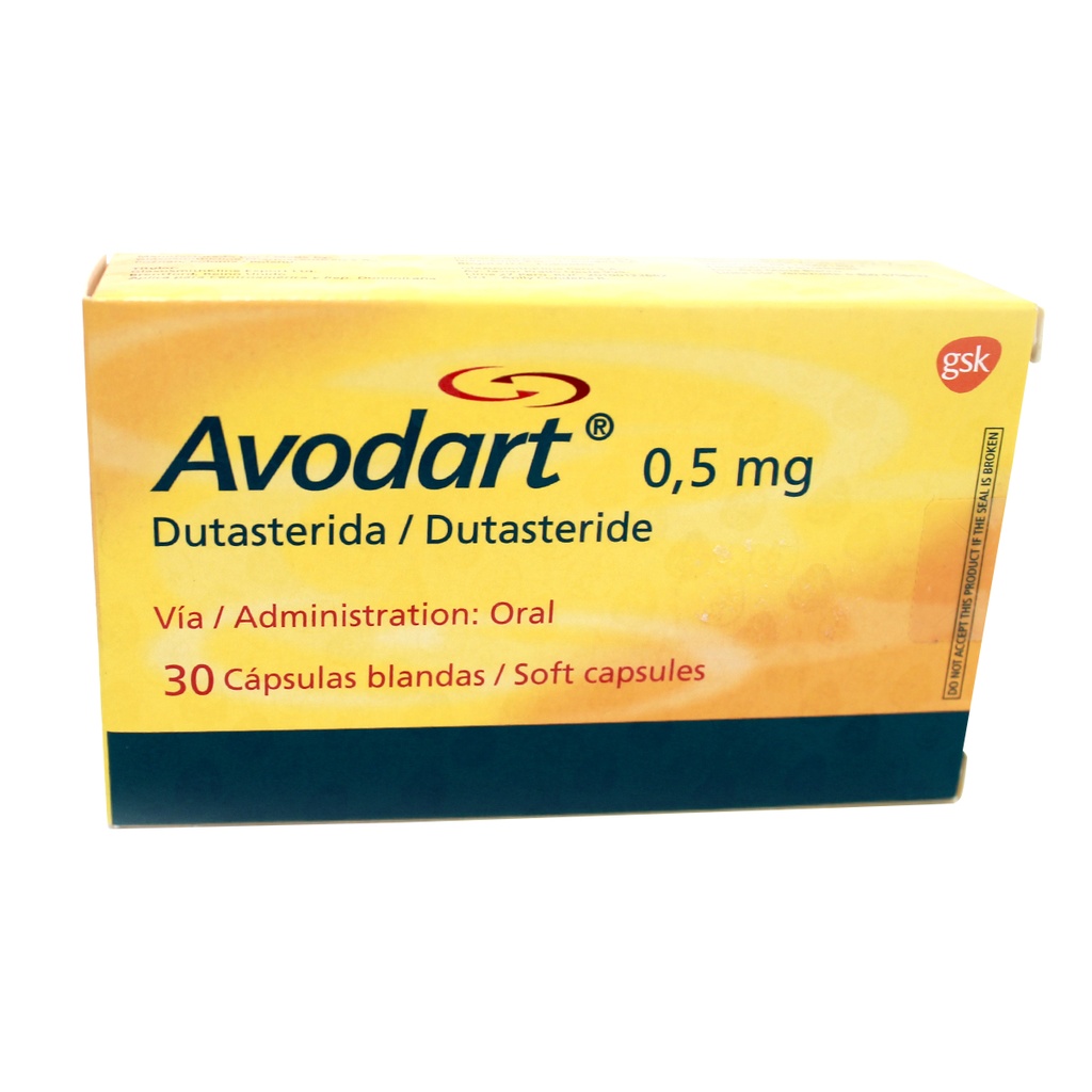 AVODART 0.5 MG X 30 CAP