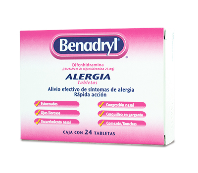 BENADRYL 25 MG X 24 TAB