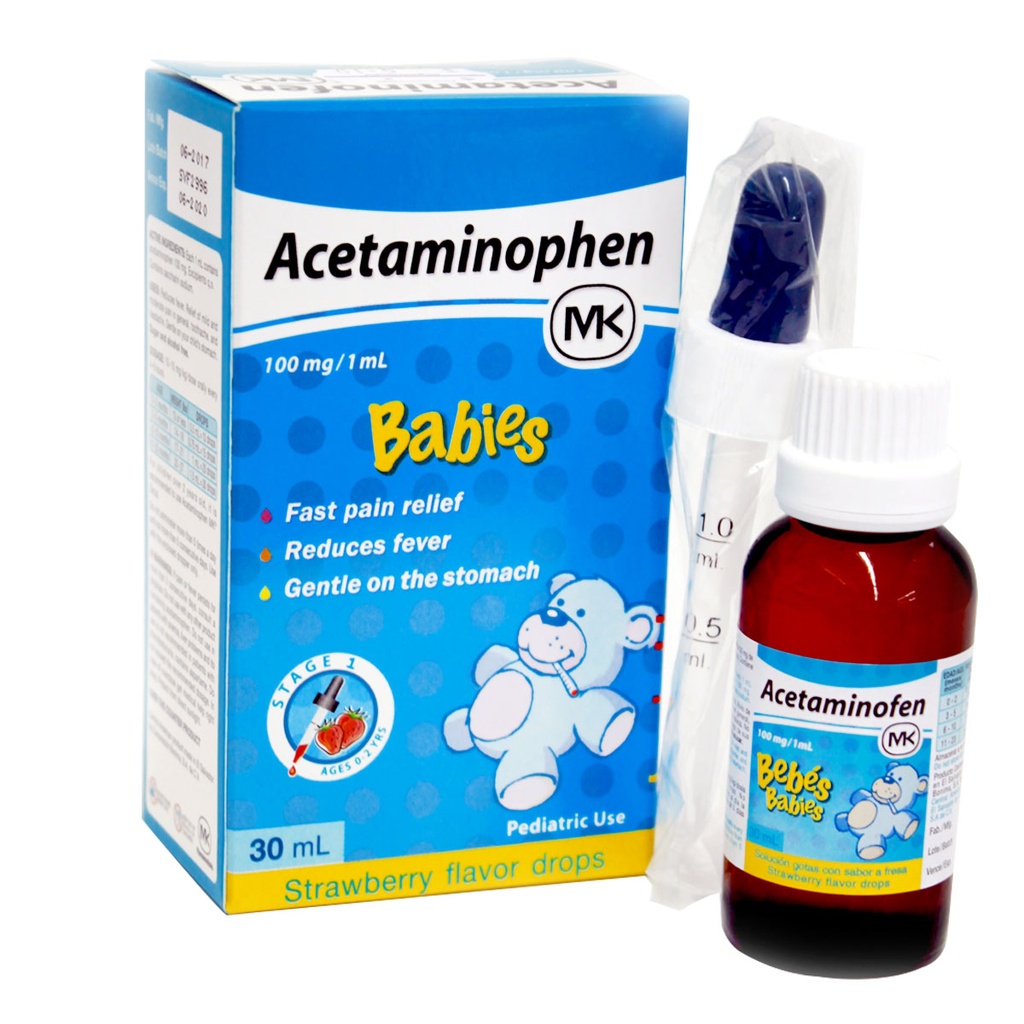 ACETAMINOFEN MK 100MG/1ML SOL X 30ML