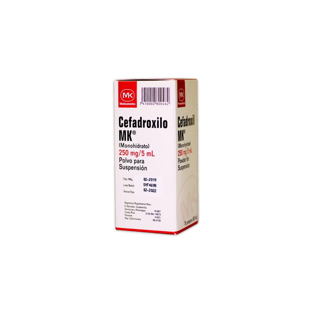 CEFADROXILO MK 250MG/5ML POLVO X 60 ML