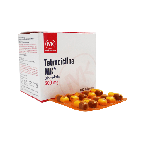 TETRACICLINA MK 500MG CJA.X 100 CAP