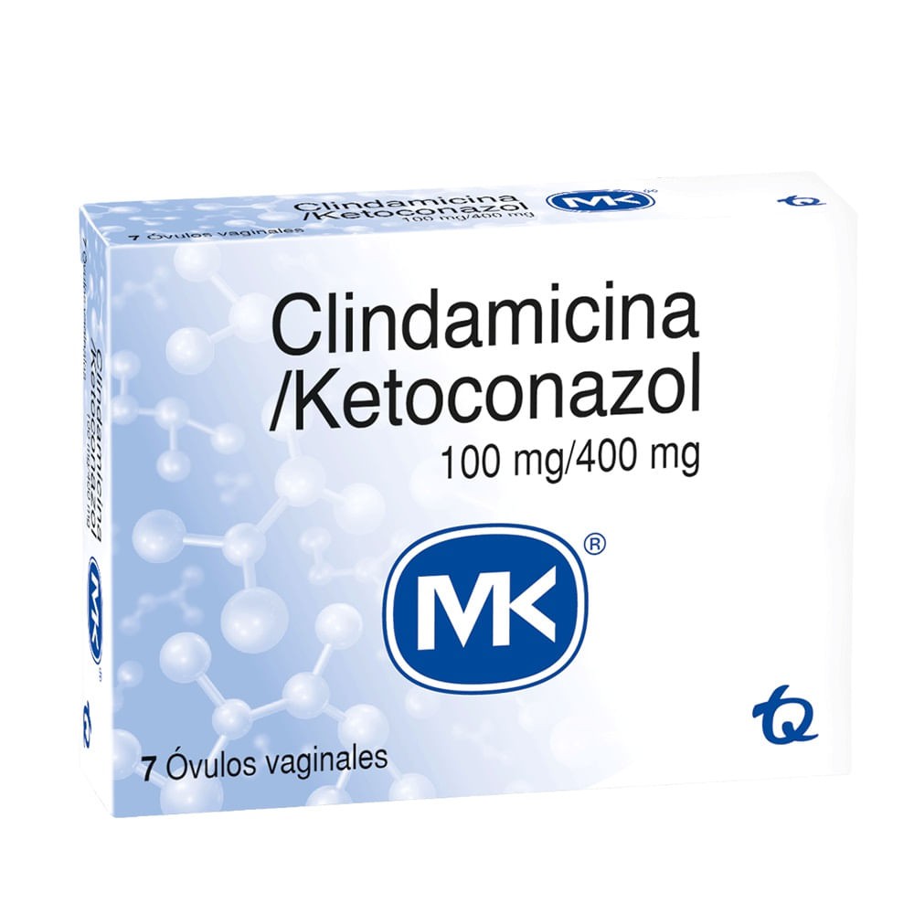 CLINDAMICINA 100MG +KETOCON 400MG X 7 OV