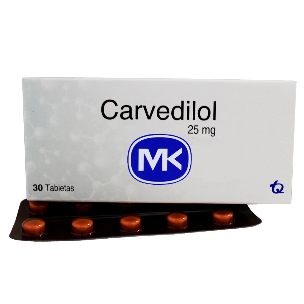 CARVEDILOL MK 25 MG X 30 TAB