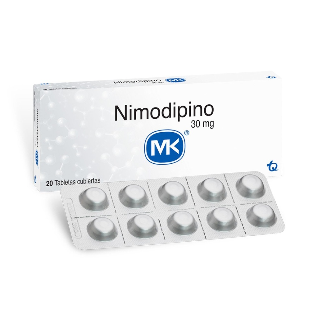 NIMODIPINO MK 30 MG X 20 TAB