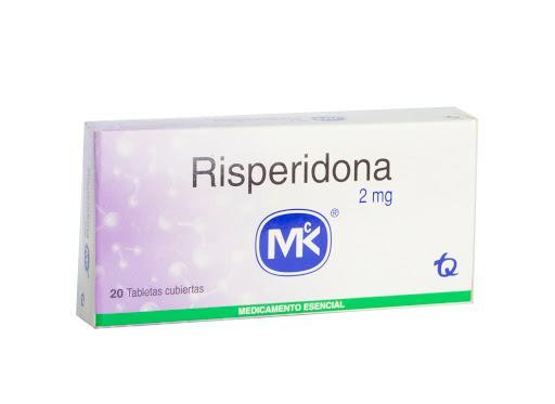 RISPERIDONA MK 2 MG CJA X 20 TAB