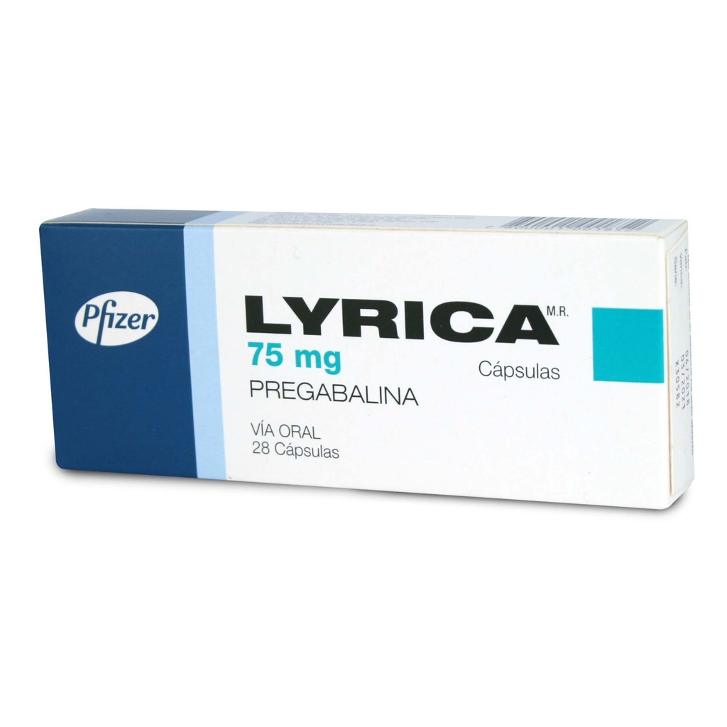 LYRICA 75 MG 28 CAP