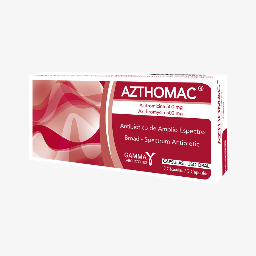 AZTHOMAC 500mg. Caps. C X 3