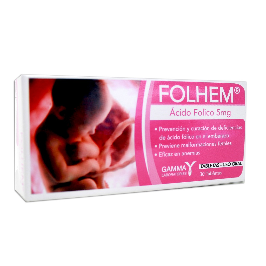 FOLHEM 5mg. Tab. C X 30