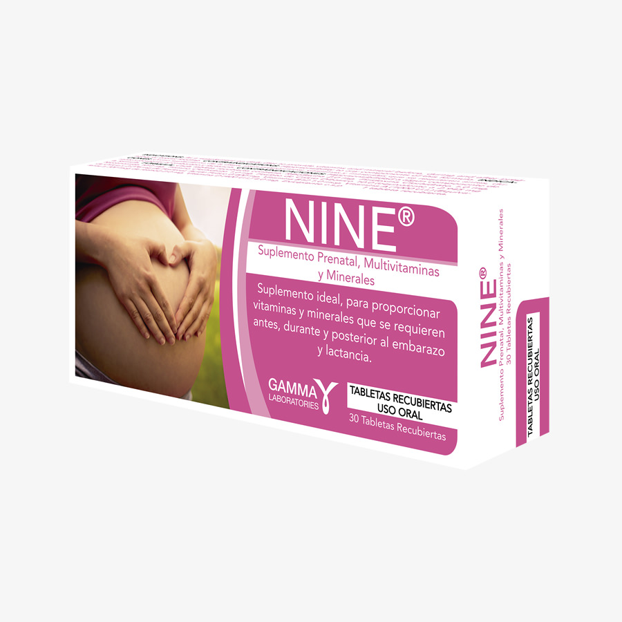 NINE MULTIV. PRENAT. CX30 Tab. Recubierta